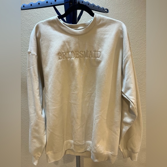 Cream Bridesmaid Sweater - Picture 1 of 4